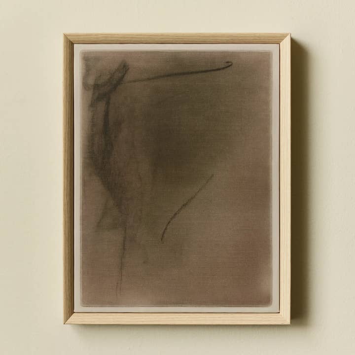 Abstract Charcoal Composition N°4, 2025 Framed Wall Art on Canvas for wholesale by Morel