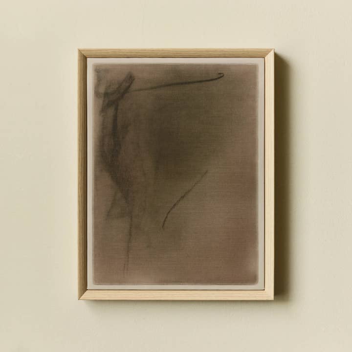 Morel - Wholesale Art Print - Abstract Charcoal Composition N°4, 2025 Framed Wall Art on Canvas