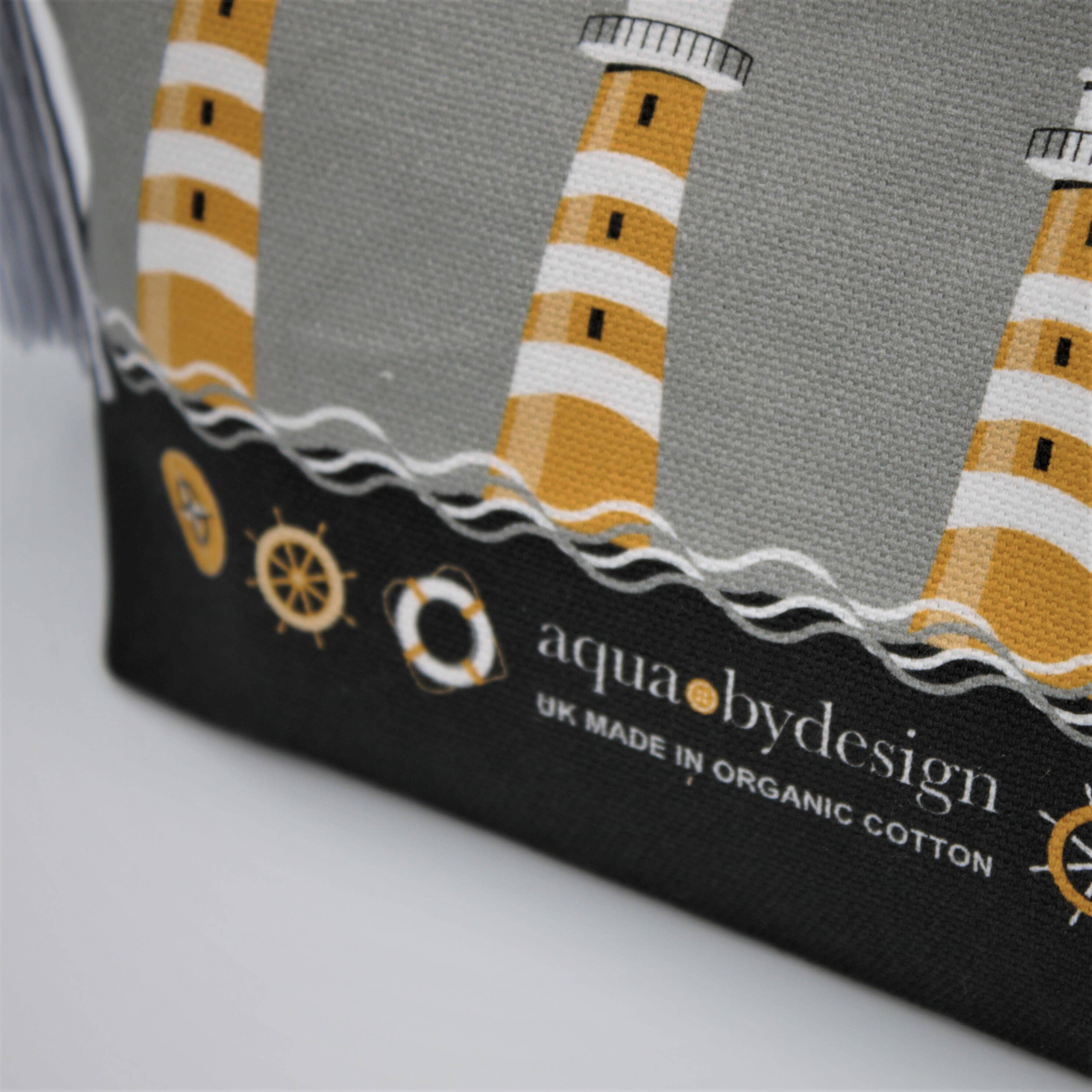 Aqua by Design - Wholesale Makeup/Cosmetic Bag - Cosmetic Bag, Nautical Boats & Lighthouse design1