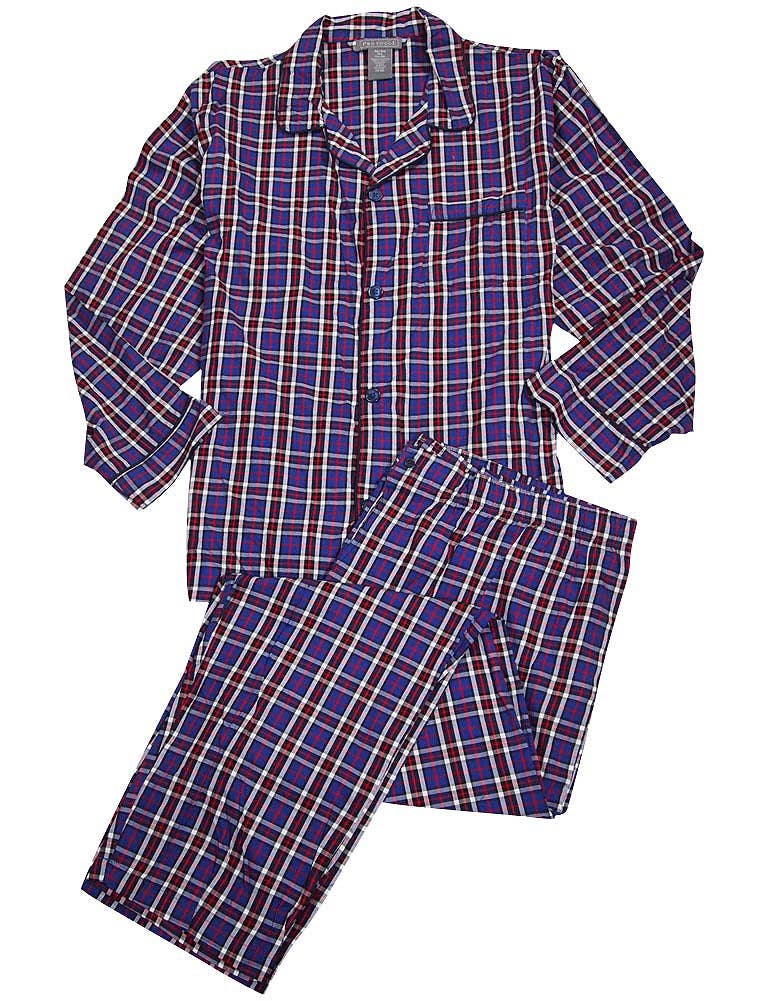 Eastern Off Price - Wholesale Sleepwear Set - Men's - Protocol - Mens Big Broadcloth Long Sleeve Pajamas10