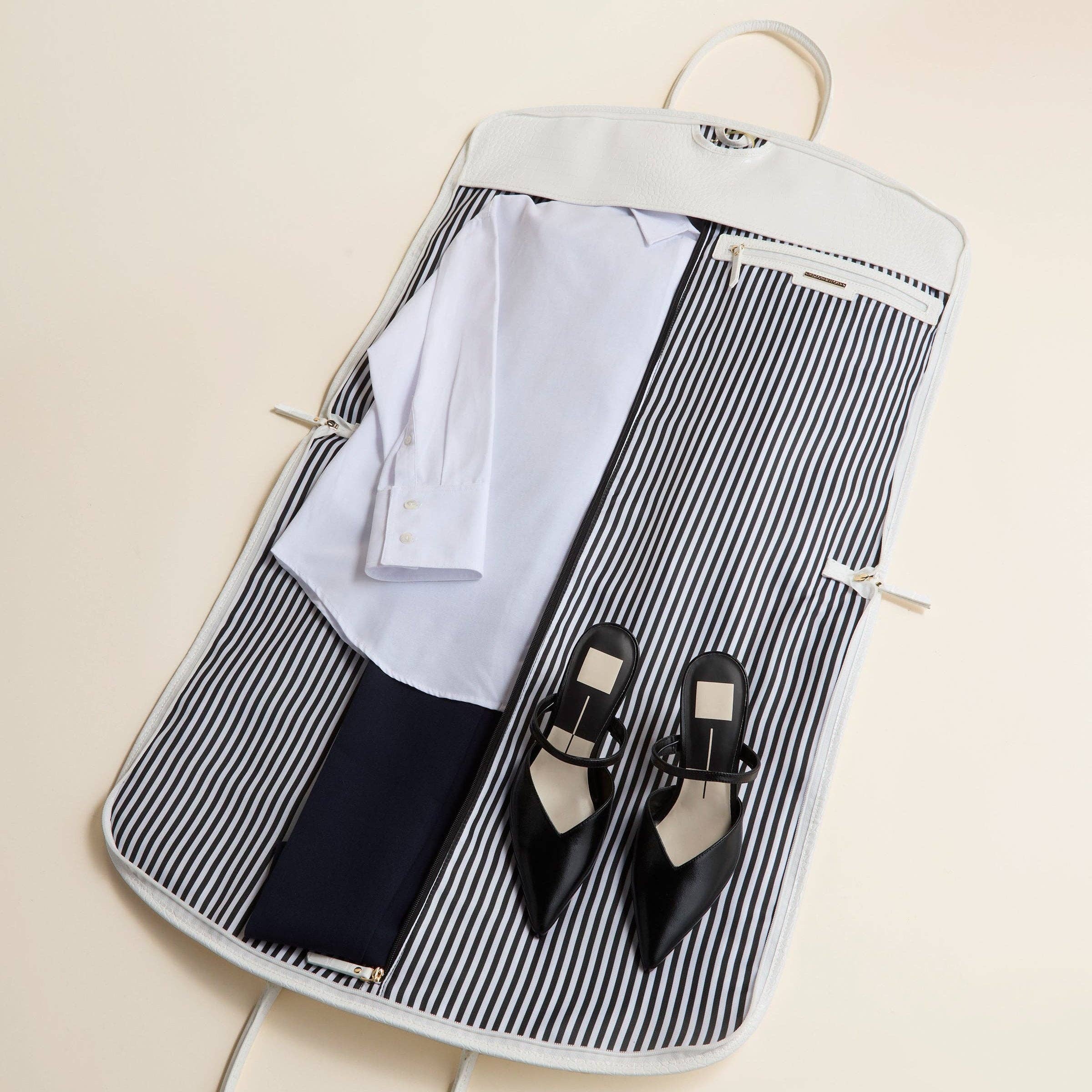 Hudson + Bleecker – wholesale Garment bag – unisex – Bon Voyage Garment Bag - White Crocodile2