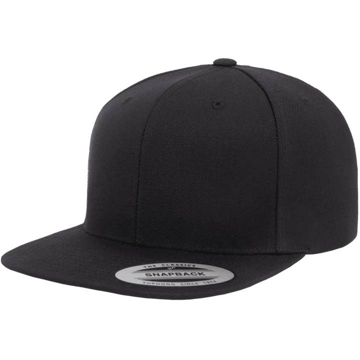 The Park Wholesale - Wholesale Flat Brim Cap - Men's - Yupoong 6089M Premium Snapback Hat, Flat Bill Cap - YP Classics®