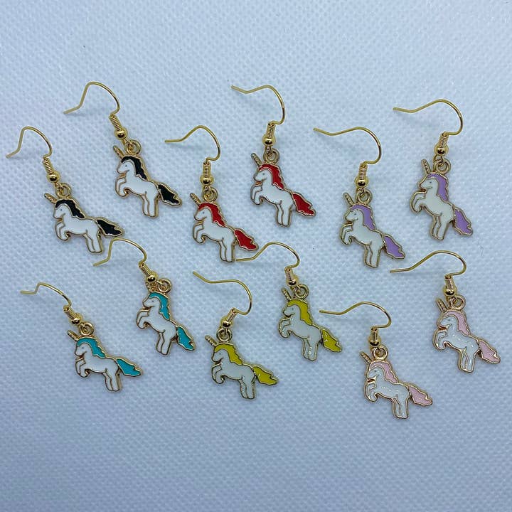 Orecchini Unicorno per la vendita all'ingrosso da parte di Trinkerbell Jewelry