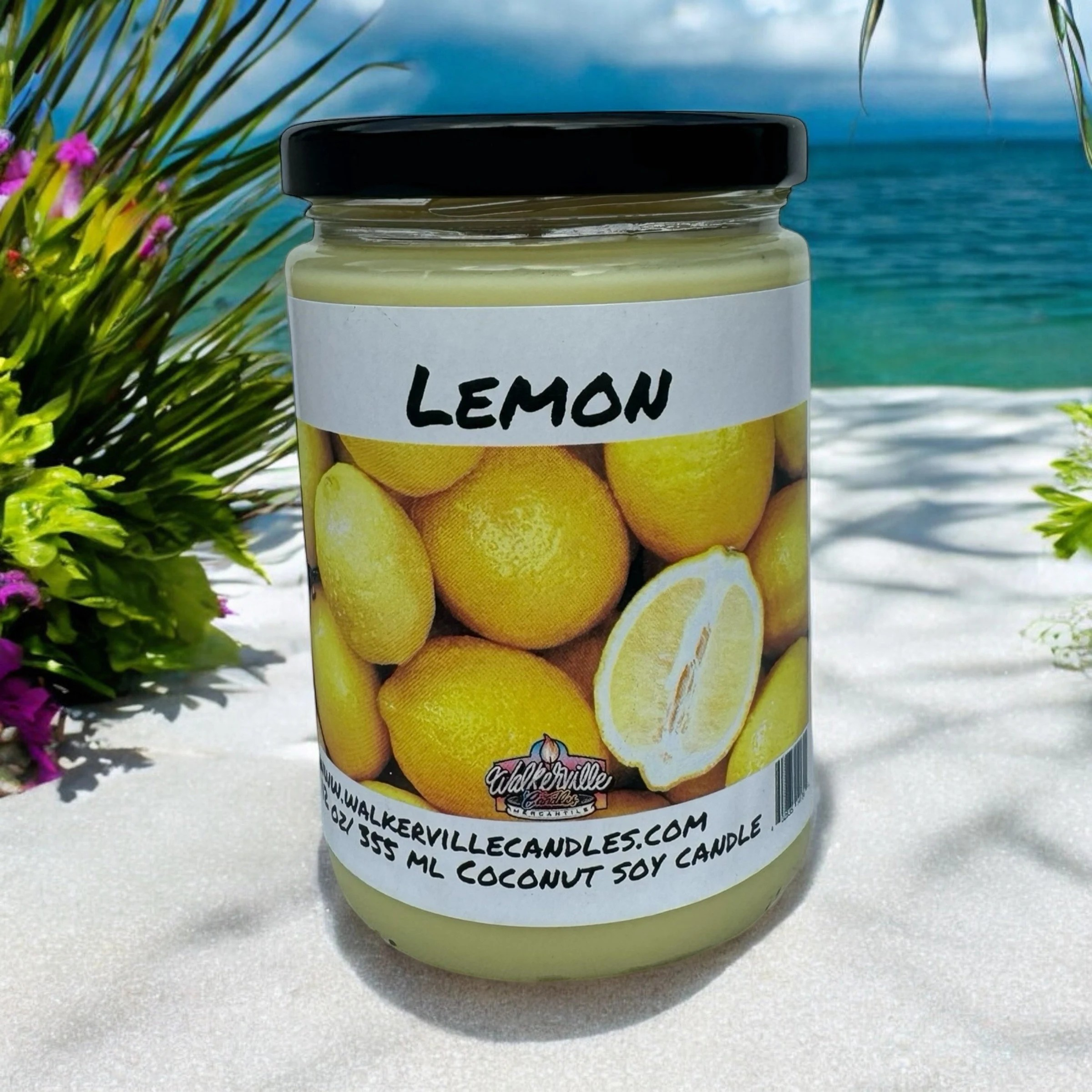 Walkerville Candles - Wholesale Jar/Filled Candle - Lemon Eco-friendly 12 oz Coconut Soy Candle9