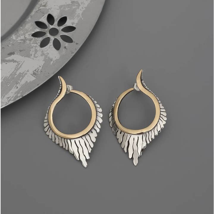 AVENS – Engroshandel Hoops – Artisan Design 18k guldbelagt sterlingsølv øreringe