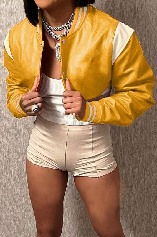 Flarix - Wholesale Leather Jacket - Women's - faux leather cropped jacket14