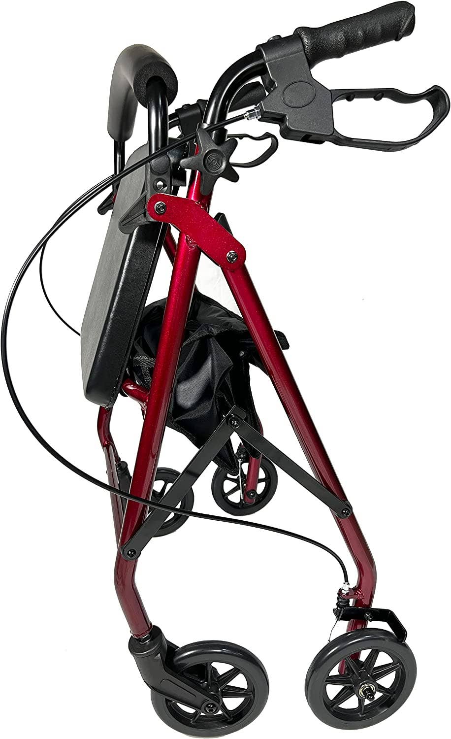 Pursonic - Vente Poudres protéinées/superaliments - Déambulateur à roulettes avec siège, aluminium léger de qualité supérieure2