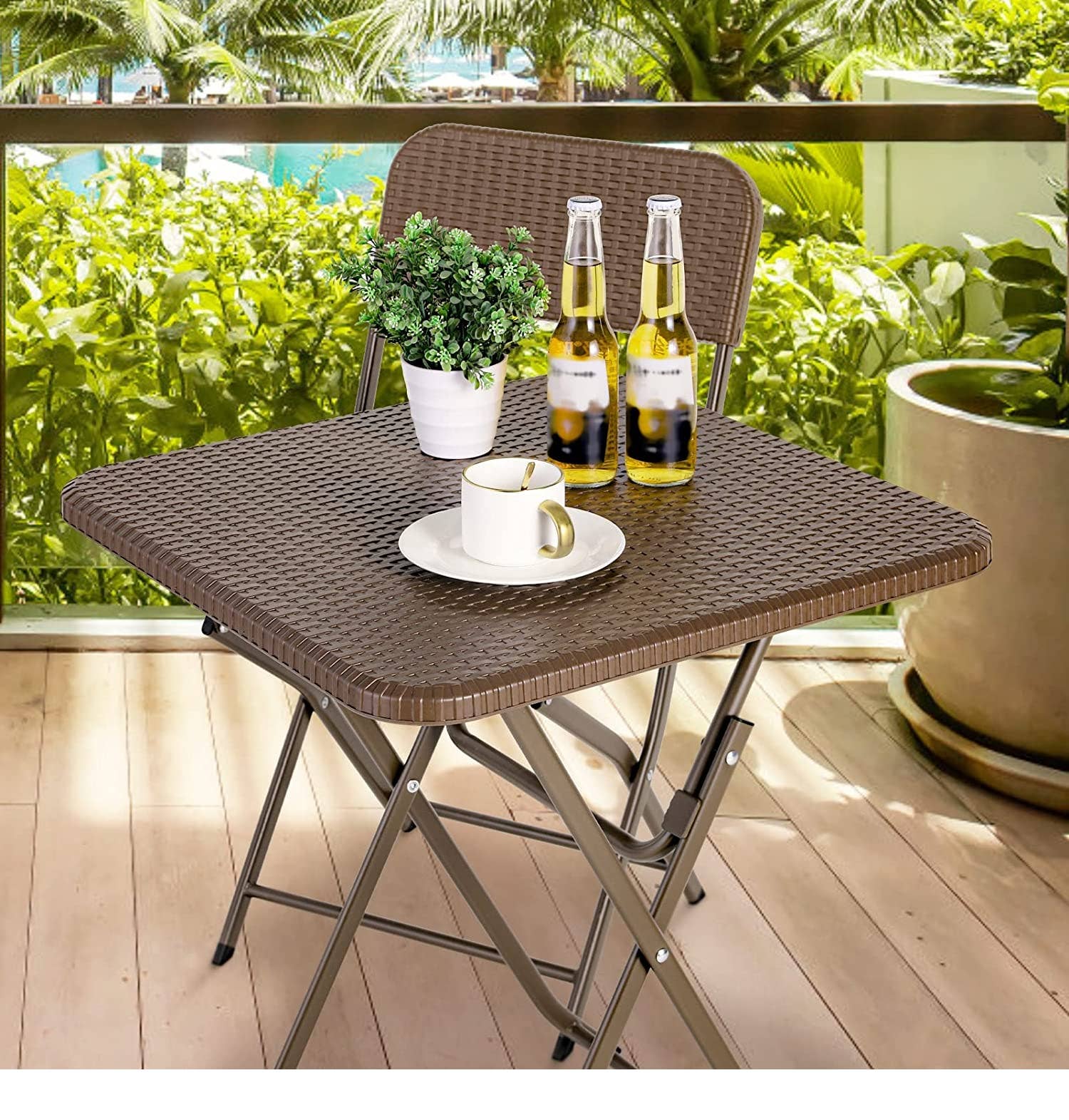 Above Edge - Wholesale Patio Table - 23.6” Patio Table, Small Plastic Folding Patio Table5