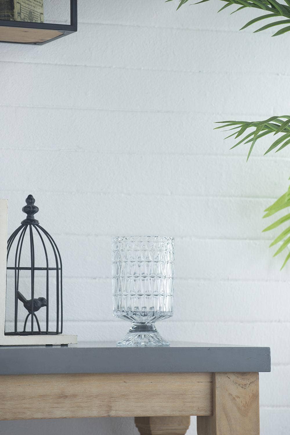 A&B Home Group Inc. – Engroshandel Vase – D4x7,5" Diamond Radiance Glasvase6