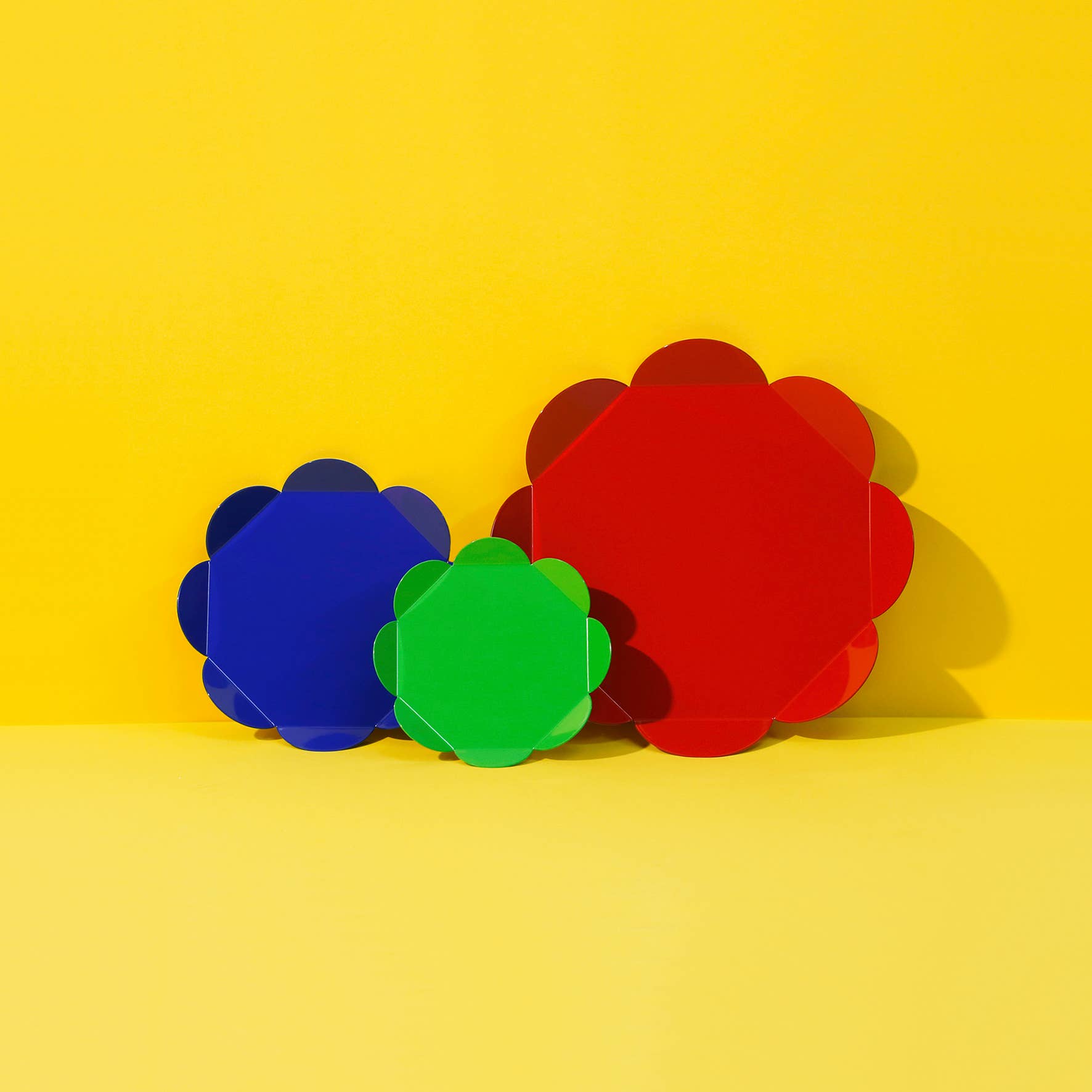 ISUWA – wholesale Serving tray – Flower Tray - Navy Blue2