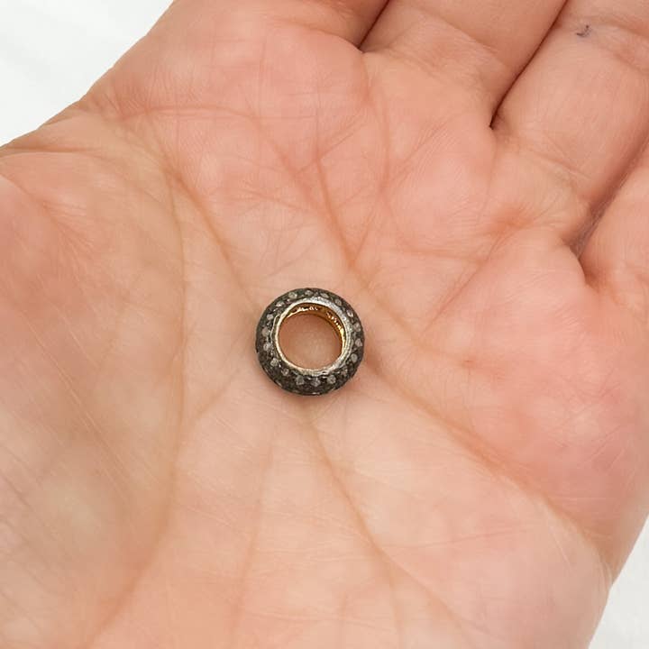 Tresor Jewelry Inc. - Vente Perle - DC589. Perle intercalaire en diamant et argent sterling2