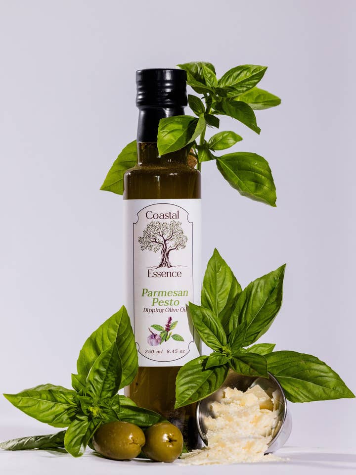 Parmesan Pesto Dipping Olive Oil for wholesale by Coastal Essence, LLC