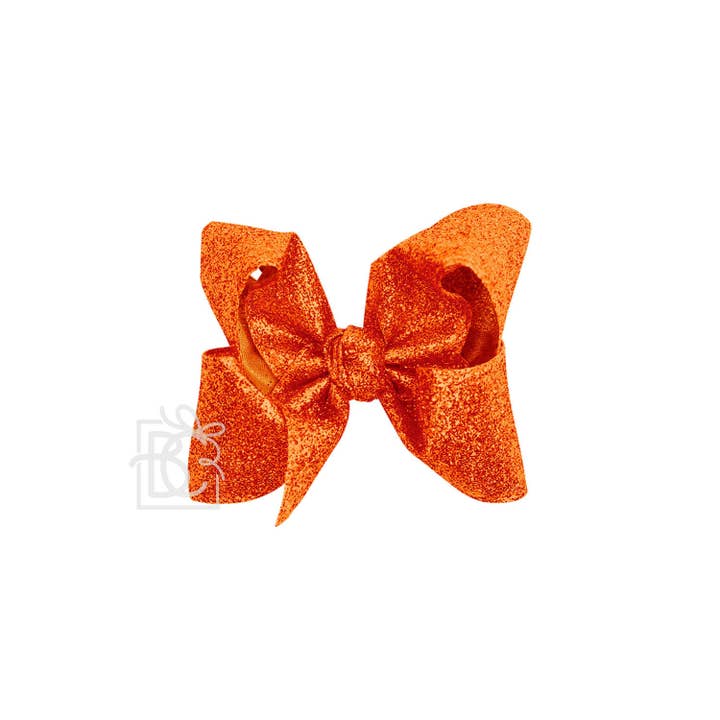 Beyond Creations, LLC - Wholesale Hair bow – Kids - GLITTER METALLIC BOW ON CLIP19