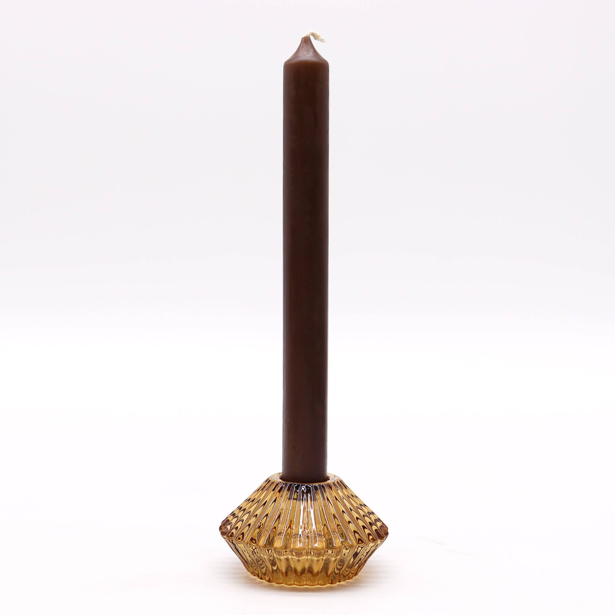 Ancient Wisdom – wholesale Candle holder – Flower Flip Candle / Tealight Holder - Antique Amber1