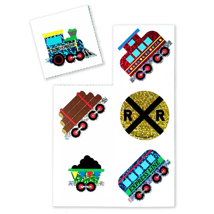 Train Sparkle Stickers for wholesale by Kipp Brothers