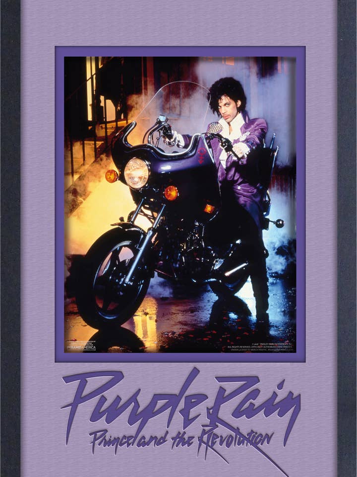 Prince- Purple Rain 11x17 Faux Matte Plexi Frame for wholesale by Pyramid America