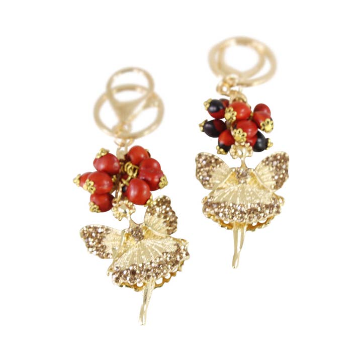 Ballerina Dancer Guld Nyckelring för kvinnor för wholesale av Evelyn Brooks