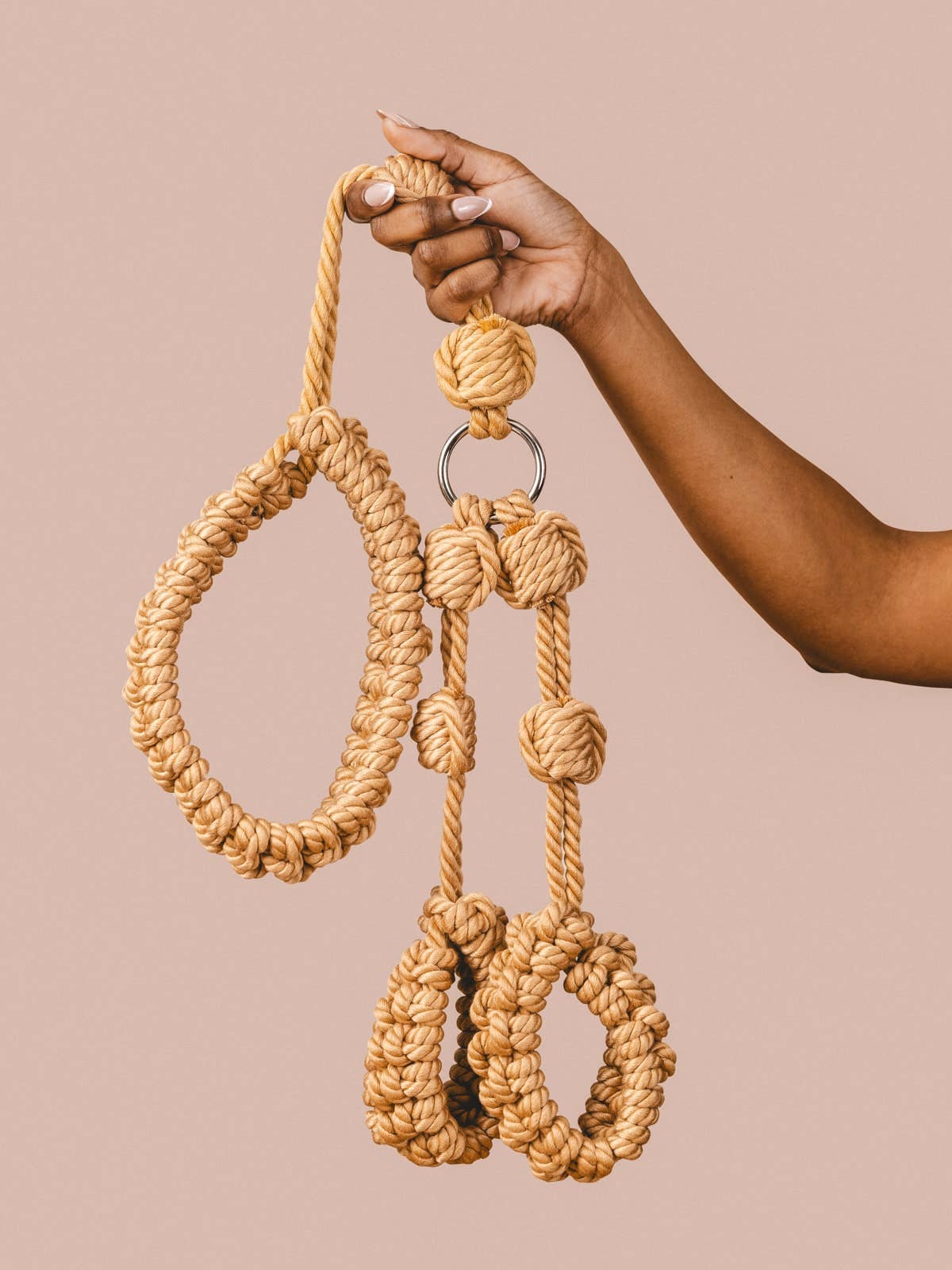 The Natural Love Company - Wholesale Sex Toy - Kanuka | Collar To Wrist Restraint | Soft Body Restraint1