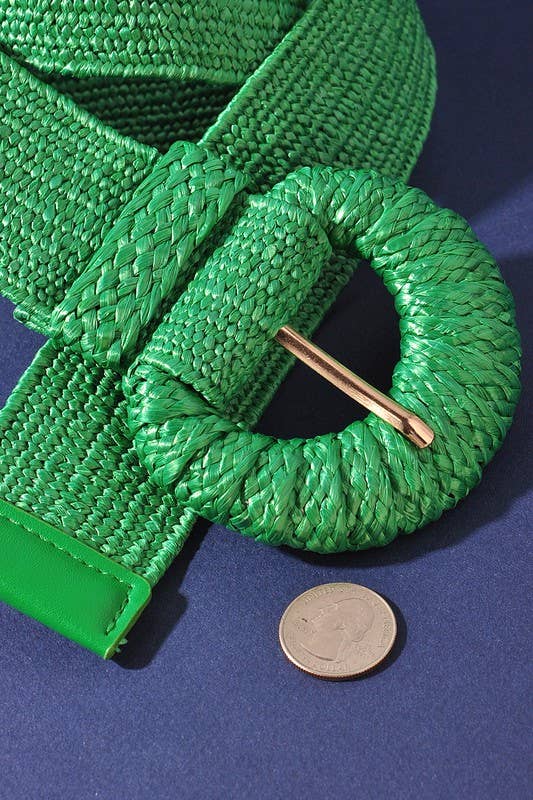 anbfashion - Venta al por mayor Cinturón - Mujer - CINTURÓN DE PAJA ELÁSTICA DE MEDIA LUNA ENVUELTO NEW-J1BIW50015 1