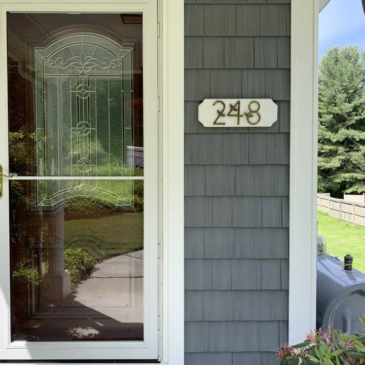 Brass bee - Wholesale Wall hook - Brass bee Premium House Numbers with Bee in Heritage Finish21