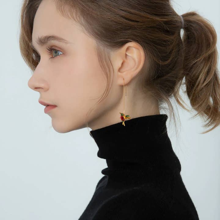 Mint & Lily - Wholesale Dangle Earrings - Hummingbird Drop Earrings1