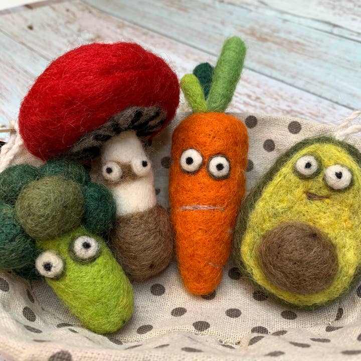 Woolbuddy - Wholesale Ornament - Avocado ornament (premade)