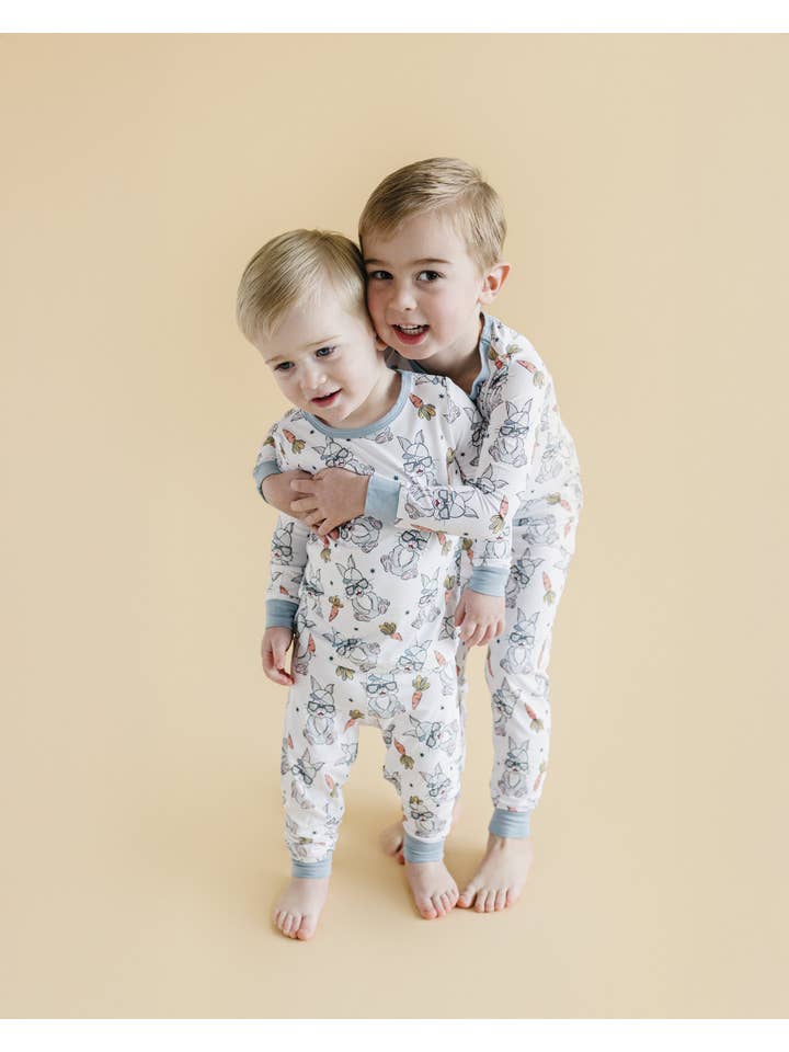 Lucky Panda Kids - Wholesale Top & Pant Set - Kids - Bamboo Easter Boys' Two Piece Set | Rad Bunny1
