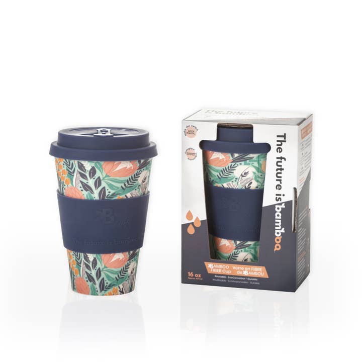 The future is bamboo - Wholesale Insulated Mug/Tumbler - Sugar Bush - B. Café Bamboo Reusable Cups