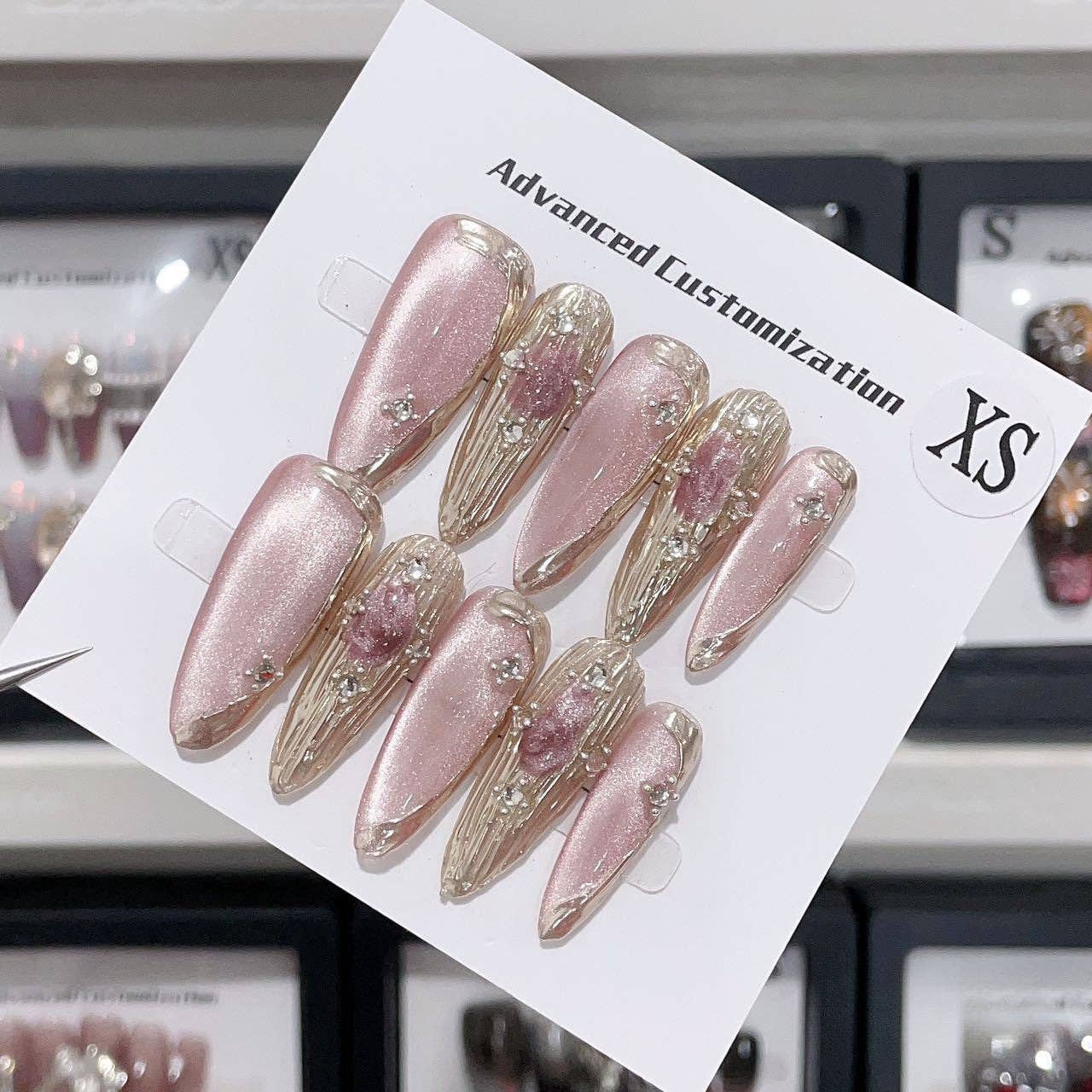 VividLux - Wholesale Press-On/Fake Nails - Hand Made Snake Press on Nails E1031