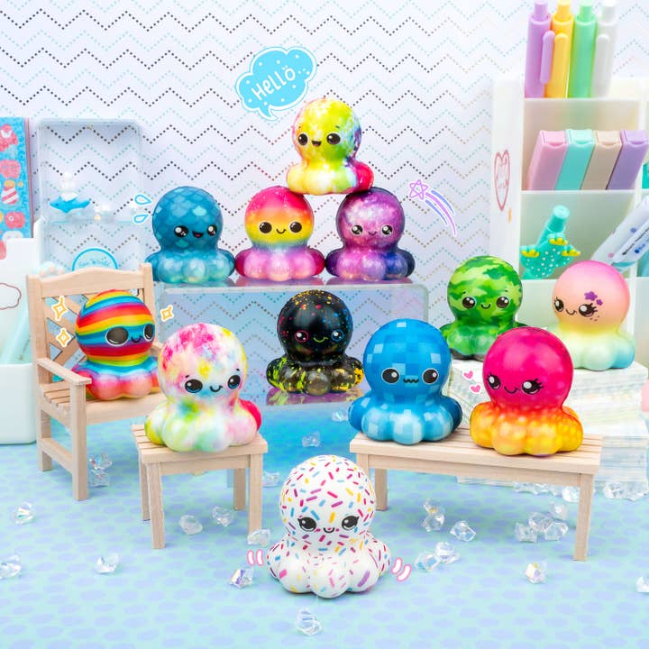 Kawaii Slime Company - Wholesale Squishy Toy - Kids & Baby - Octosquish Mini Squishies (24pcs/case)1
