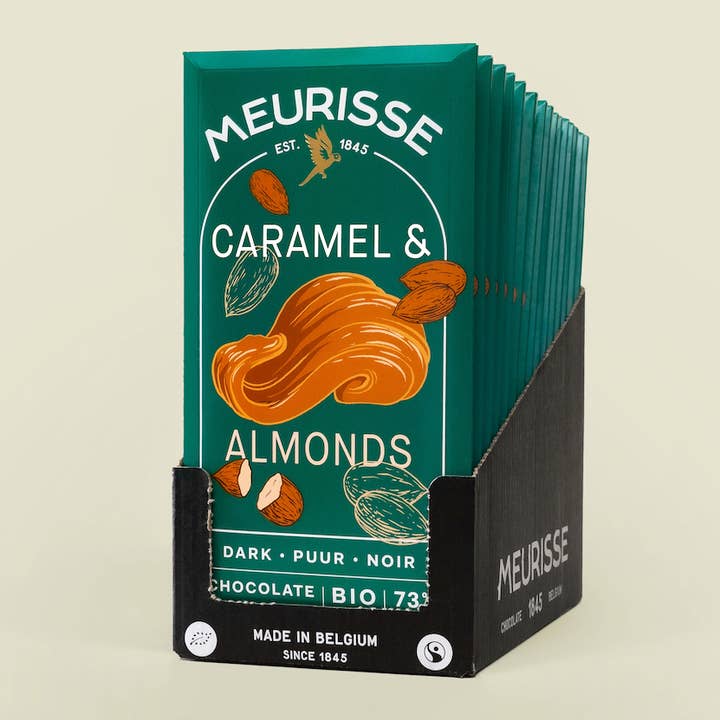 Organic Dark Chocolate with Caramelised Almonds (100g) and other Purchase Wholesale kustengold mineralwasser. Free Returns & Net 60 Terms on Faire trending on Faire.