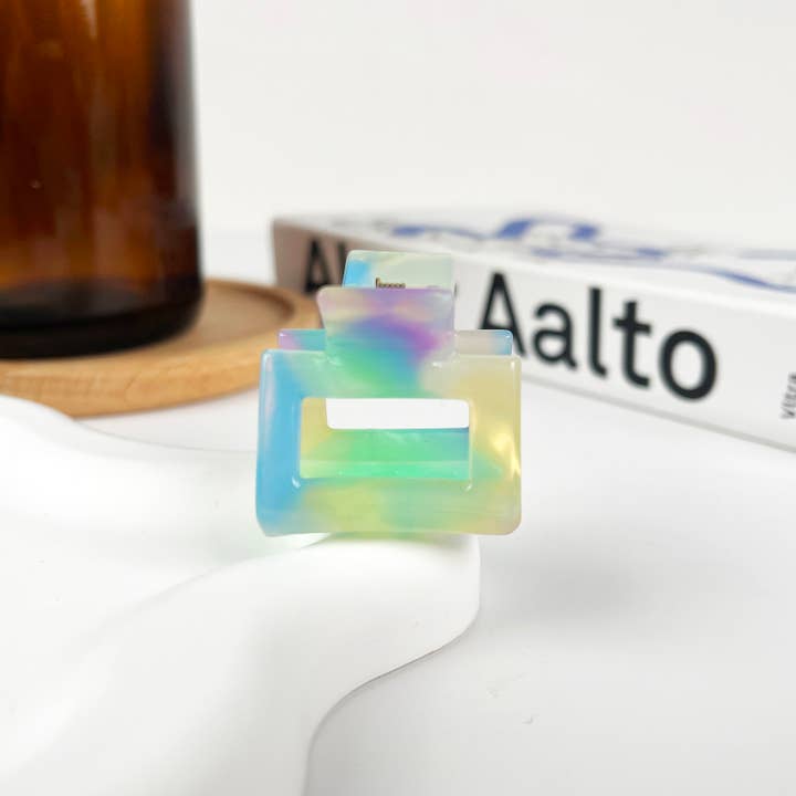 TheDivaSoap - Wholesale Hair Clip - Women's - Small Square Claw Clips,Acetate Small Hair Clip5