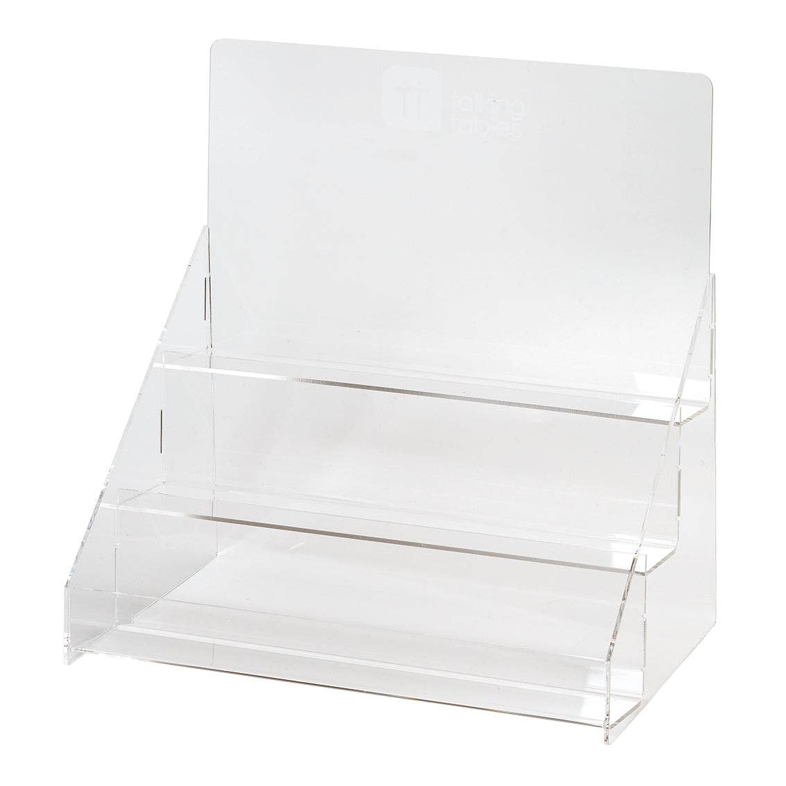 Talking Tables UK – wholesale Retailer display stand/case – Acrylic POS stand0