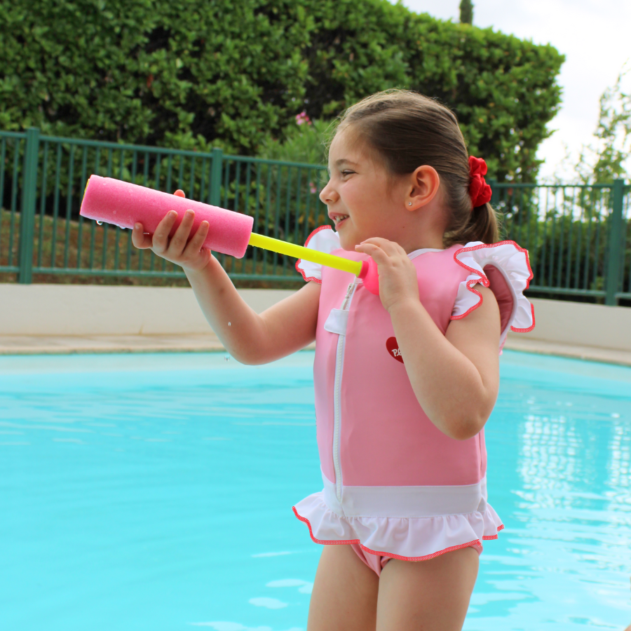 Pink Girls' floating swimsuit: Madame for wholesale on Faire0
