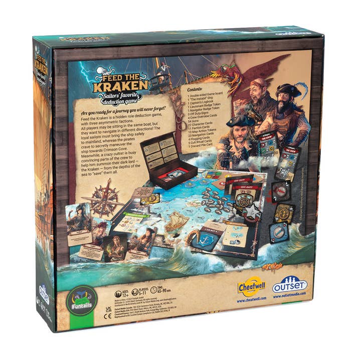 Outset Games and Cobble Hill Puzzles - Wholesale Board Game - Feed the Kraken: Deduction and Deception at Sea 🕵️ 🧭⚓☠️ 🐙2