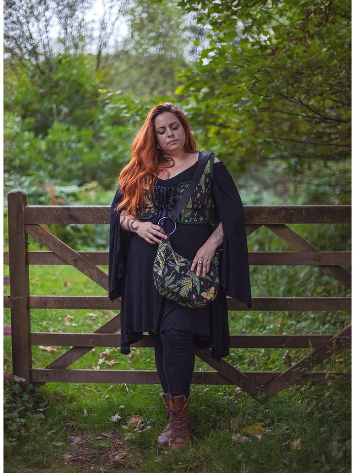 Costurero Real - Vendita all'ingrosso Corsetto - Donna - Corpetto rinascimentale con farfalle, giardino, corsetto in stile cottagecore