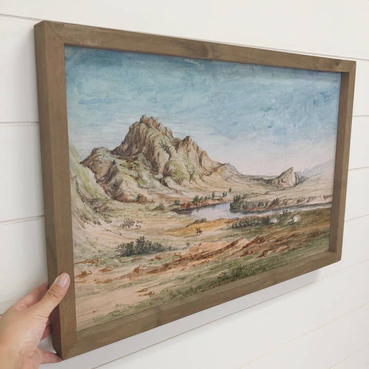 Hangout Home – wholesale Art print – Montana Gates of the Mountains - Mountain Landscape Wall Art1