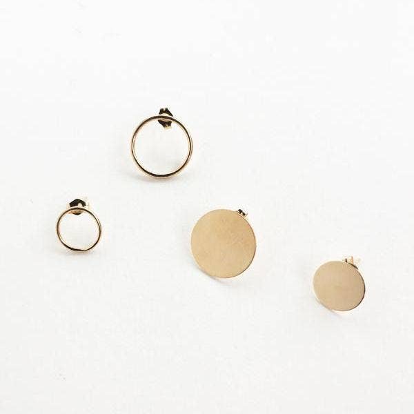 Maya Brenner – wholesale Dangle earrings – Solid Eclipse Earring - Small1