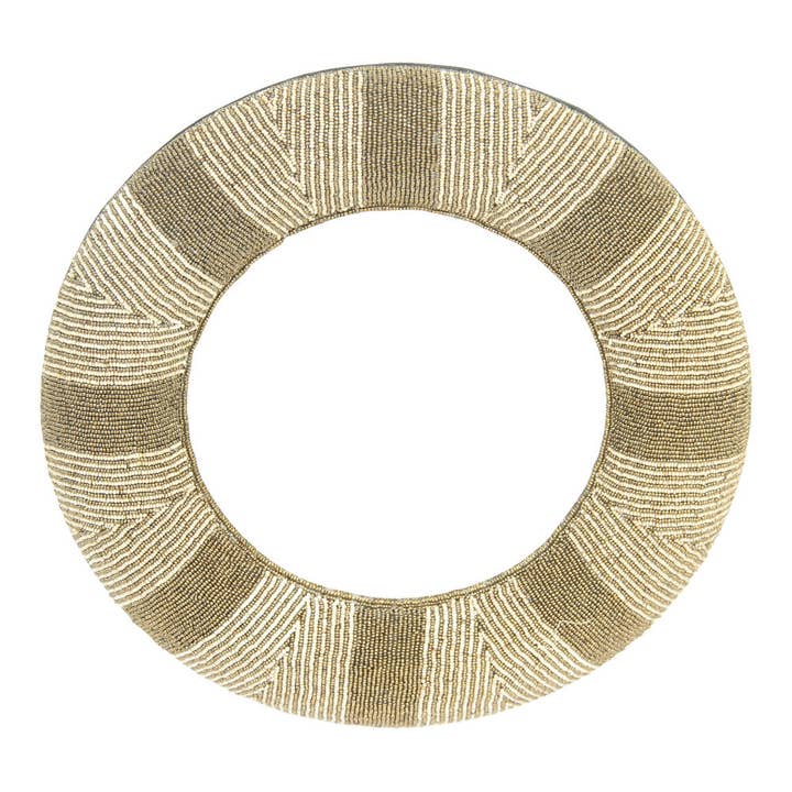 Mirror beige Oya for wholesale by EARTHWARE