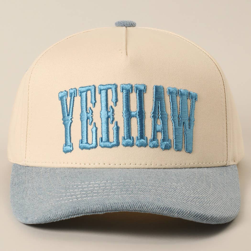 Fashion City - Wholesale Trucker Hat - Unisex - 	
YEEHAW Two-Tone Embroidered Trucker Hat0