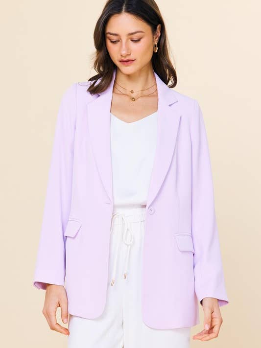 Blazer a maniche lunghe riciclato per la vendita all'ingrosso da parte di SKIES ARE BLUE