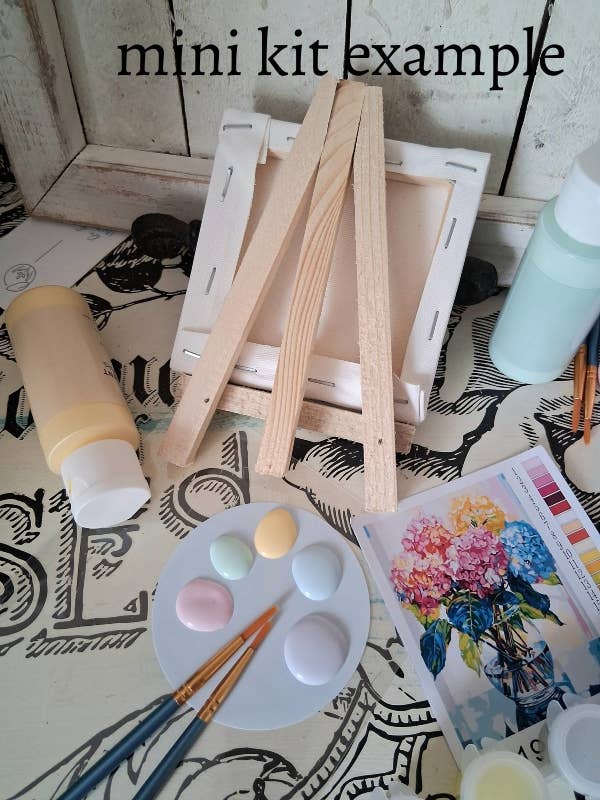 The Boozy Bookworm Art Kits – wholesale DIY craft kit – Boho Vintage Camper DIY Painting Art Kit ~ 2 sizes5