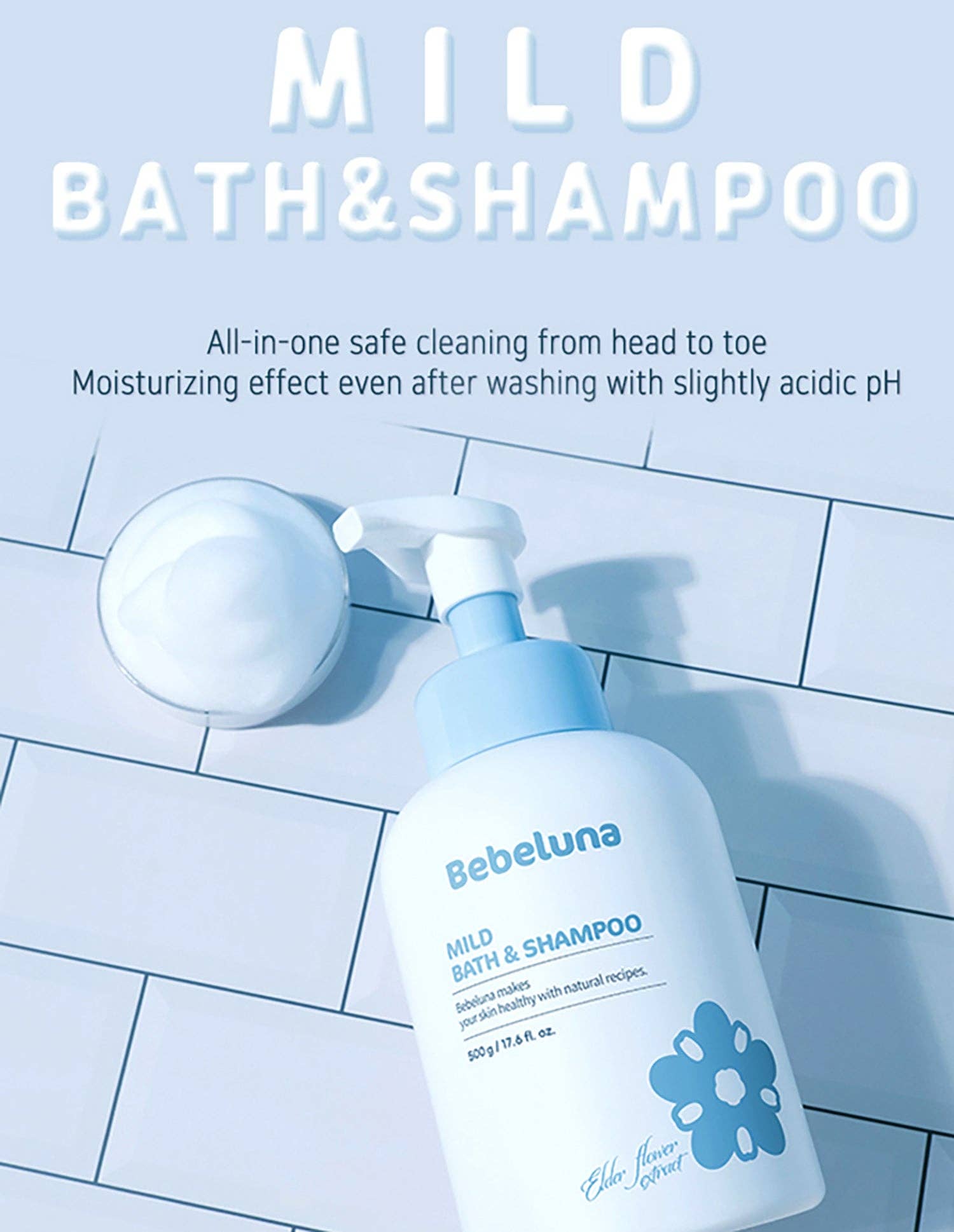 BEBELUNA – Engroshandel Hårshampoo – BEBELUNA, Mild Shampoo, Daglig Brug, 17,6 oz (500g), 98% Naturlige Ingredienser til Spædbørn, Babyer, Børn, Voksne - Alt i Én15