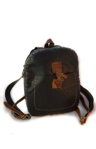 Ganesh Himal Trading - Wholesale Backpack - Women's - Recycled Rubber Small Backpack1
