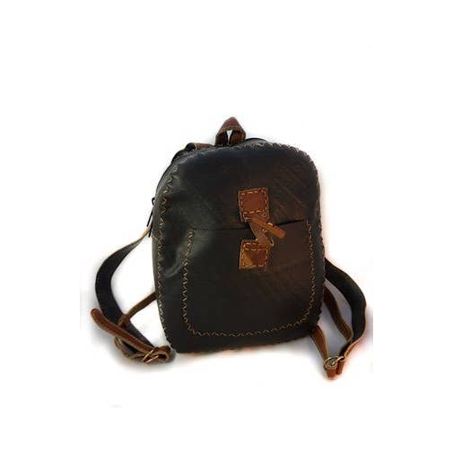 Ganesh Himal Trading - Wholesale Backpack - Women's - Recycled Rubber Small Backpack1
