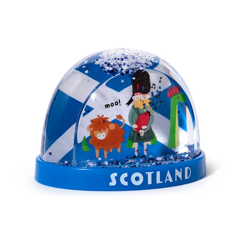 Puckator Ltd – wholesale Ornament – Scotland Souvenir Medium Glitter Snow Storm2