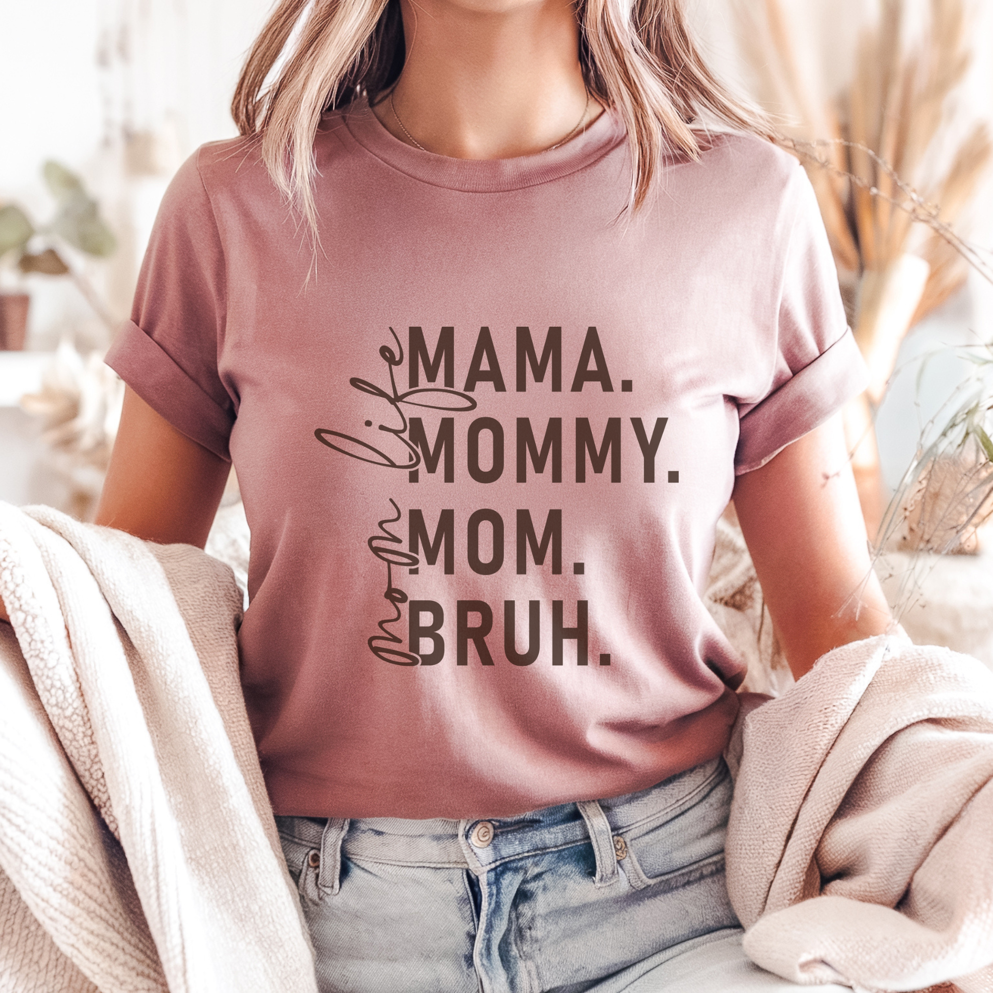Trendznmore - Modern Graphic Apparel - Wholesale Screen Printed T-Shirt - Women's - Mom Life Mother's Day Graphic T-Shirt1