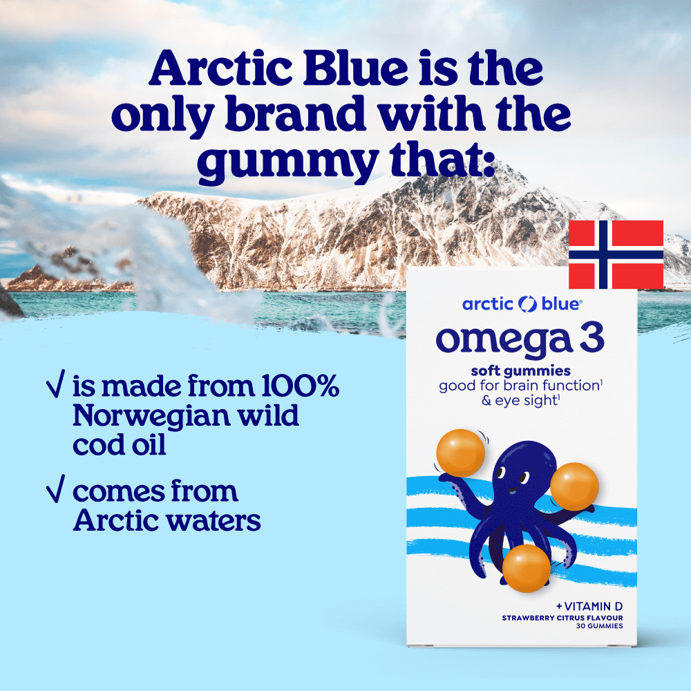 Arctic Blue - Wholesale Oral Supplement/Vitamin - Omega-3 Gummies DHA and EPA with Vitamin D3 (30 gummies)1