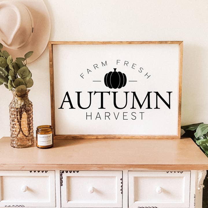 Farm Fresh-Autumn Harvest | Fall Wood Sign | Fall Home Decor for wholesale by Southern Grace Designs & Boutique