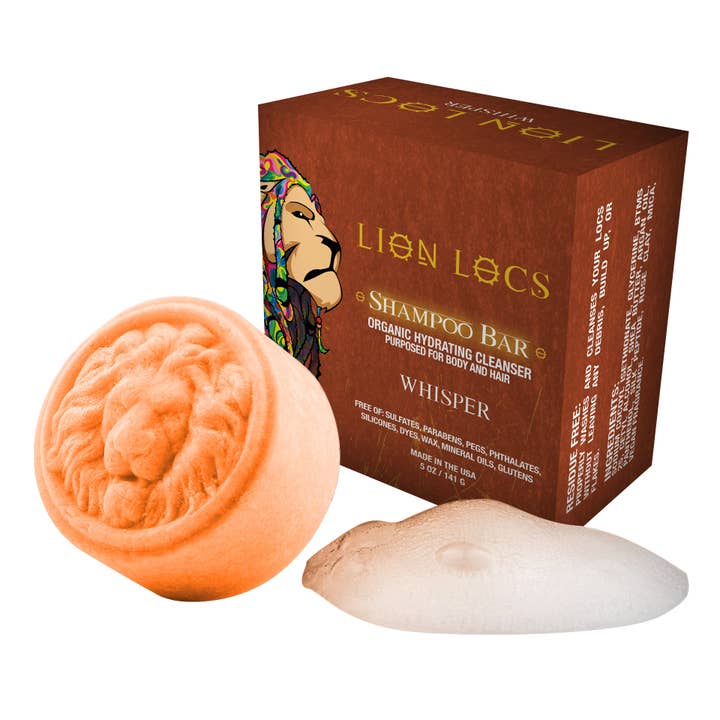 Lion Locs Whisper 3 In 1 Shampoo Bar for Skin & Hair for wholesale by Lion Locs LLC